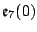 ${\mathfrak e}_7(0)$