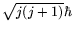 $\sqrt{j(j+1)}\hbar$