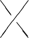 \begin{picture}(45,60)(10,770)
\thicklines\put( 10,830){\line( 3,-4){ 17.640}}
\put( 36,794){\line( 4,-5){ 19.122}}
\put( 55,830){\line(-3,-4){ 45}}
\end{picture}