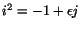 $i^2 = -1 + \epsilon j$