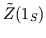 $\tilde{Z}(1_S)$