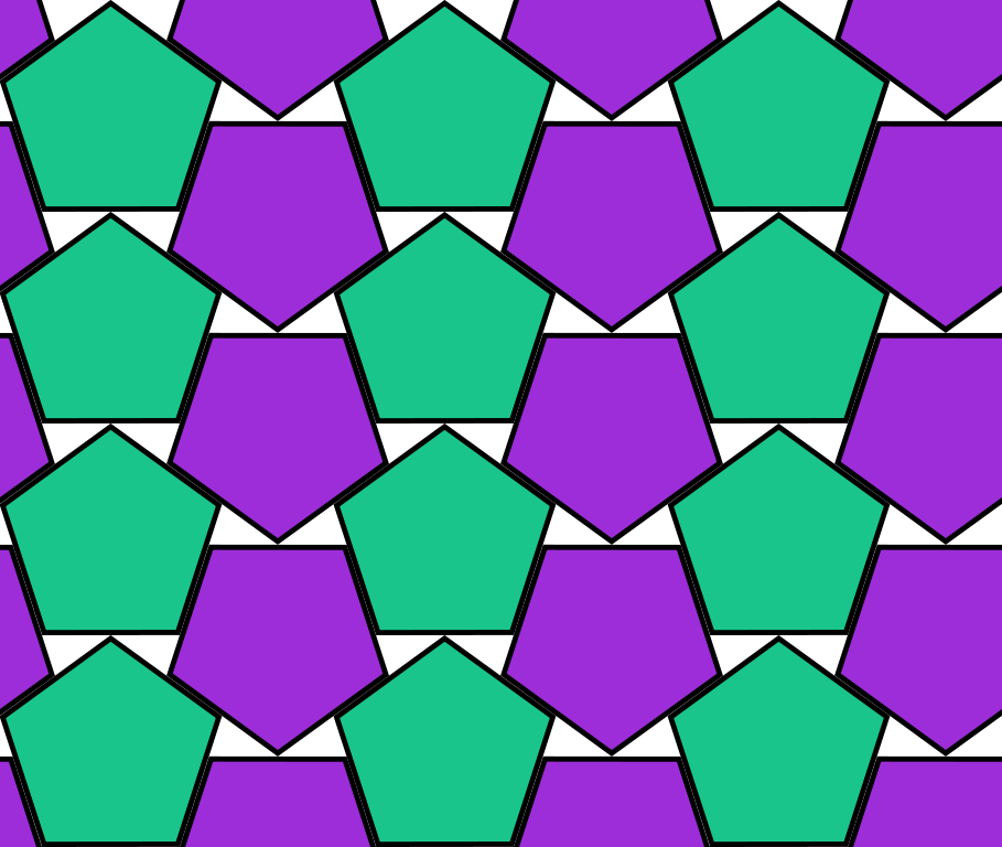 Densest Double Lattice Packing of Regular Pentagons - Toby Hudson