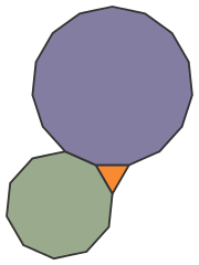 Regular Polygons Meeting at Vertex: 3.10.15