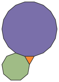 Regular Polygons Meeting at Vertex: 3.9.18