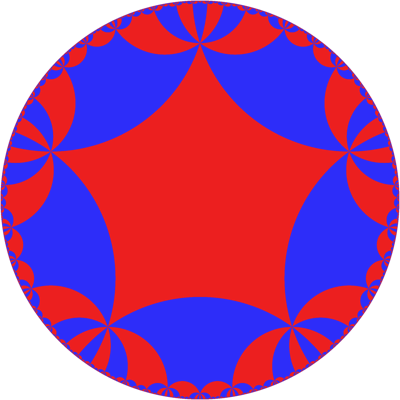 {5,10} Tiling of Hyperbolic Plane - Greg Egan