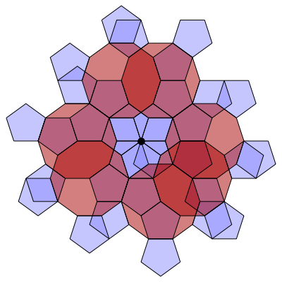 Pentagon-Decagon Branched Covering (Stage 7) - Greg Egan