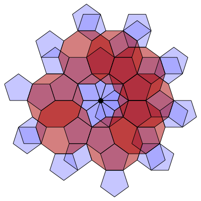 Pentagon-Decagon Branched Covering (Stage 8) - Greg Egan