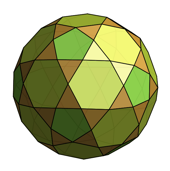 Rectified Truncated Icosahedron - Craig Kaplan